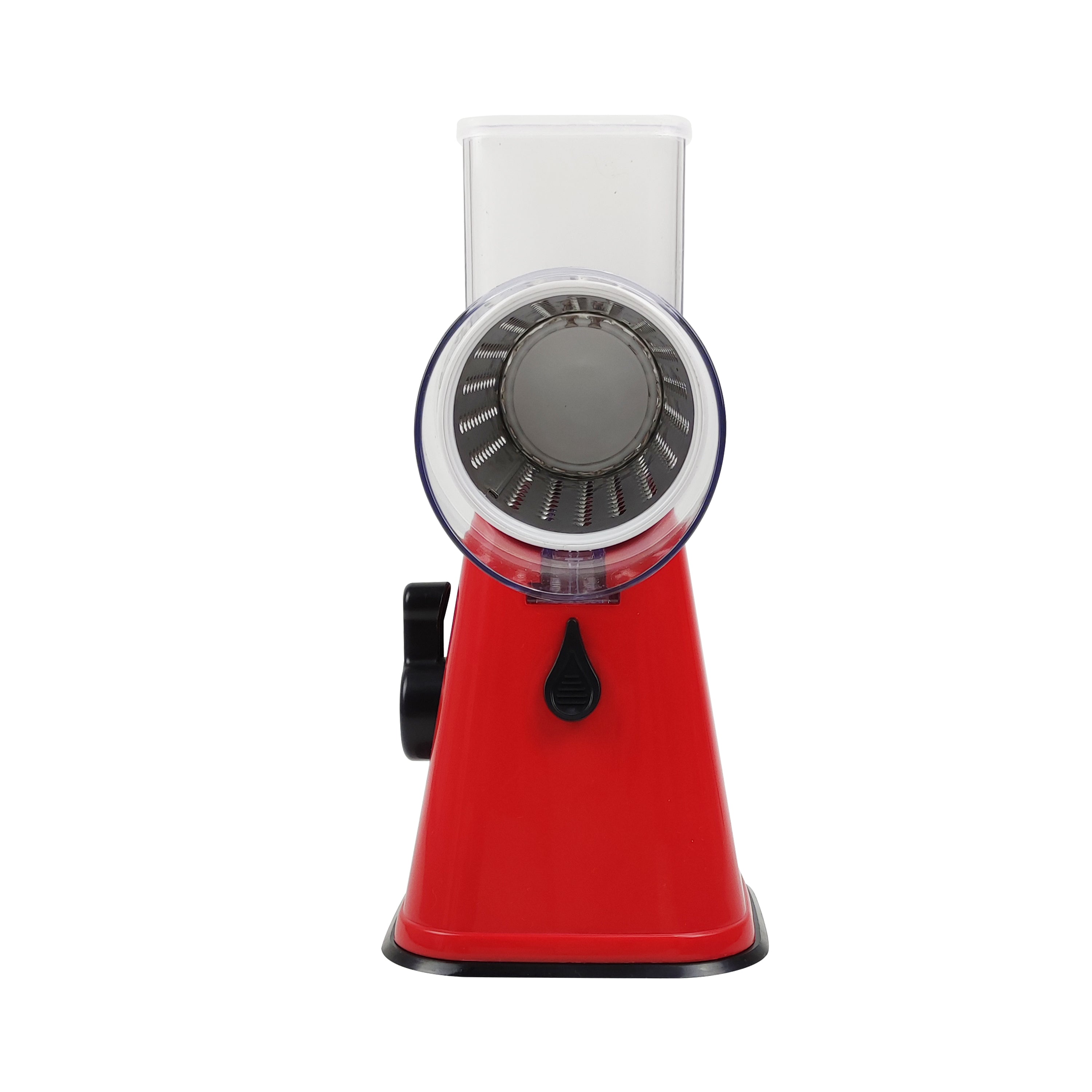 AMOS Rotary Multifunction Cheese Grater, Vegetable Fruit Slicer with Three Stainless Steel Drum Blades