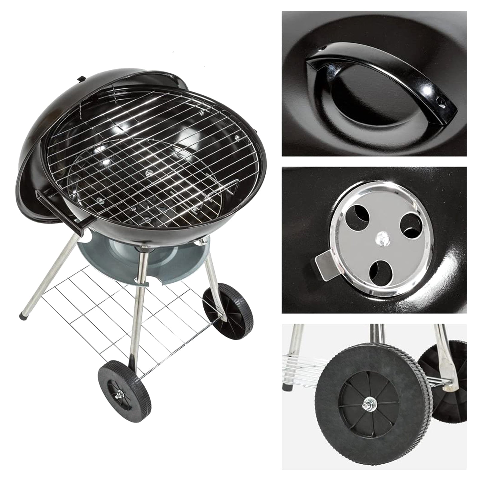 AMOS Black Kettle BBQ Grill