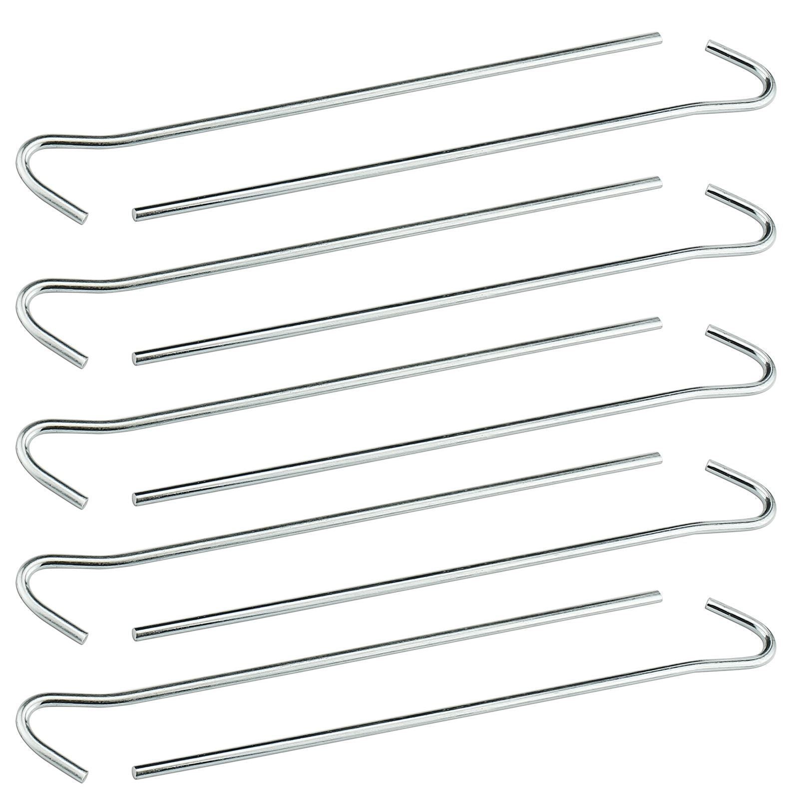 AMOS 10 x Galvanised Steel Tent Pegs