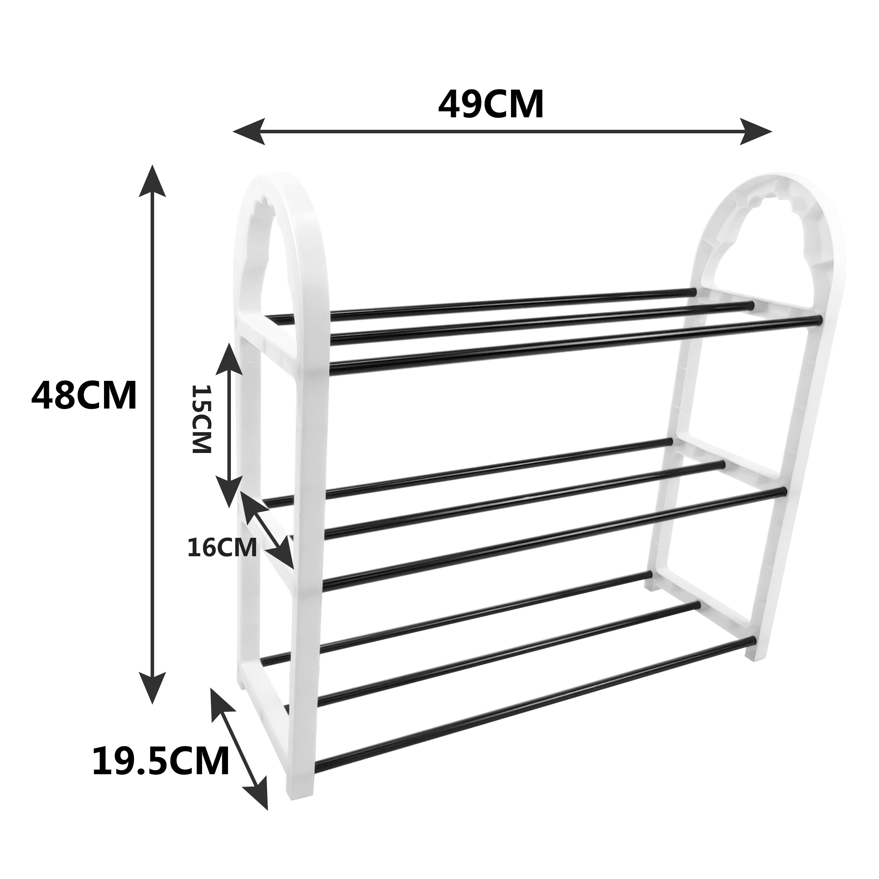 AMOS Eezy Mini 3-Tier Shoe Rack