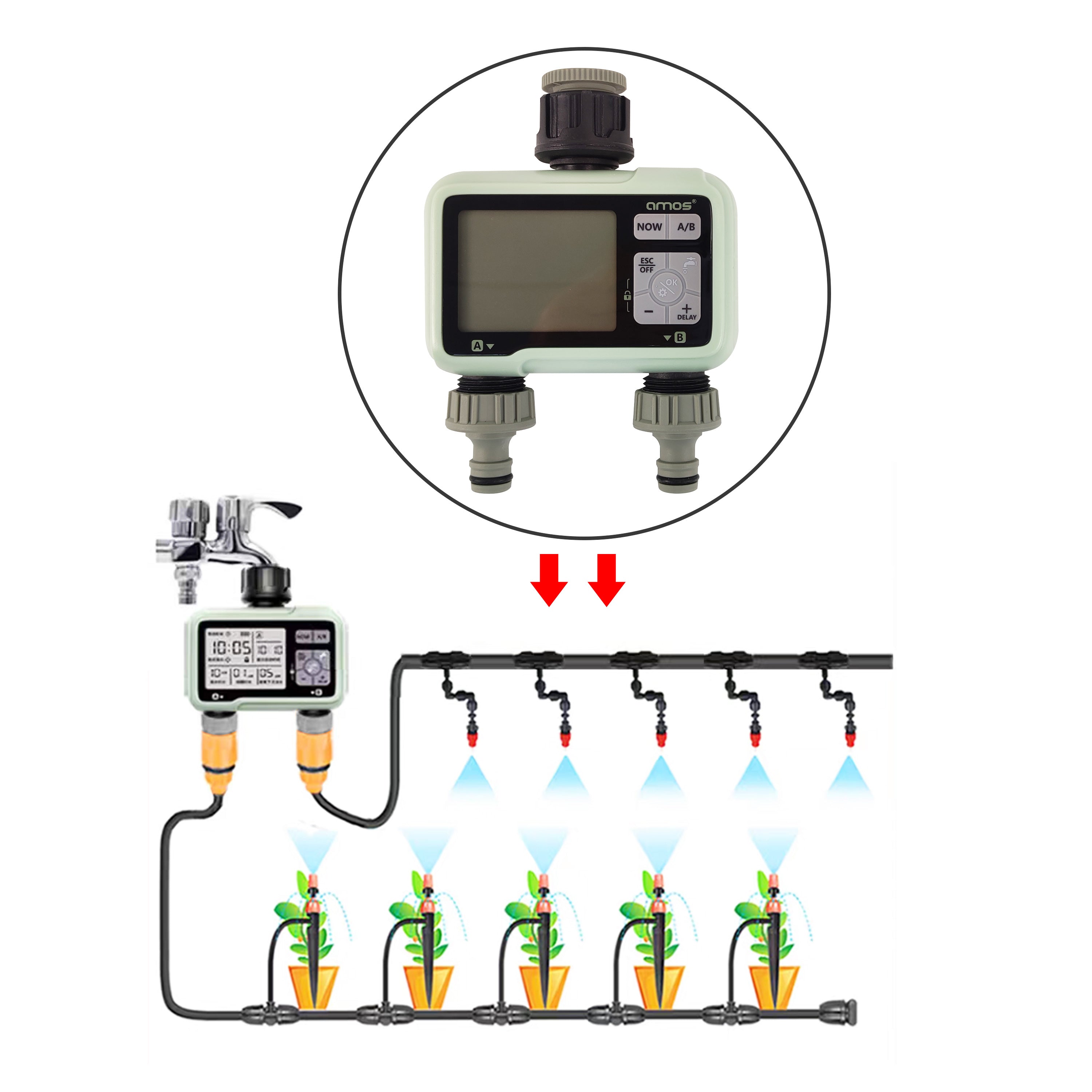 AMOS Eezy Digital Water Timers