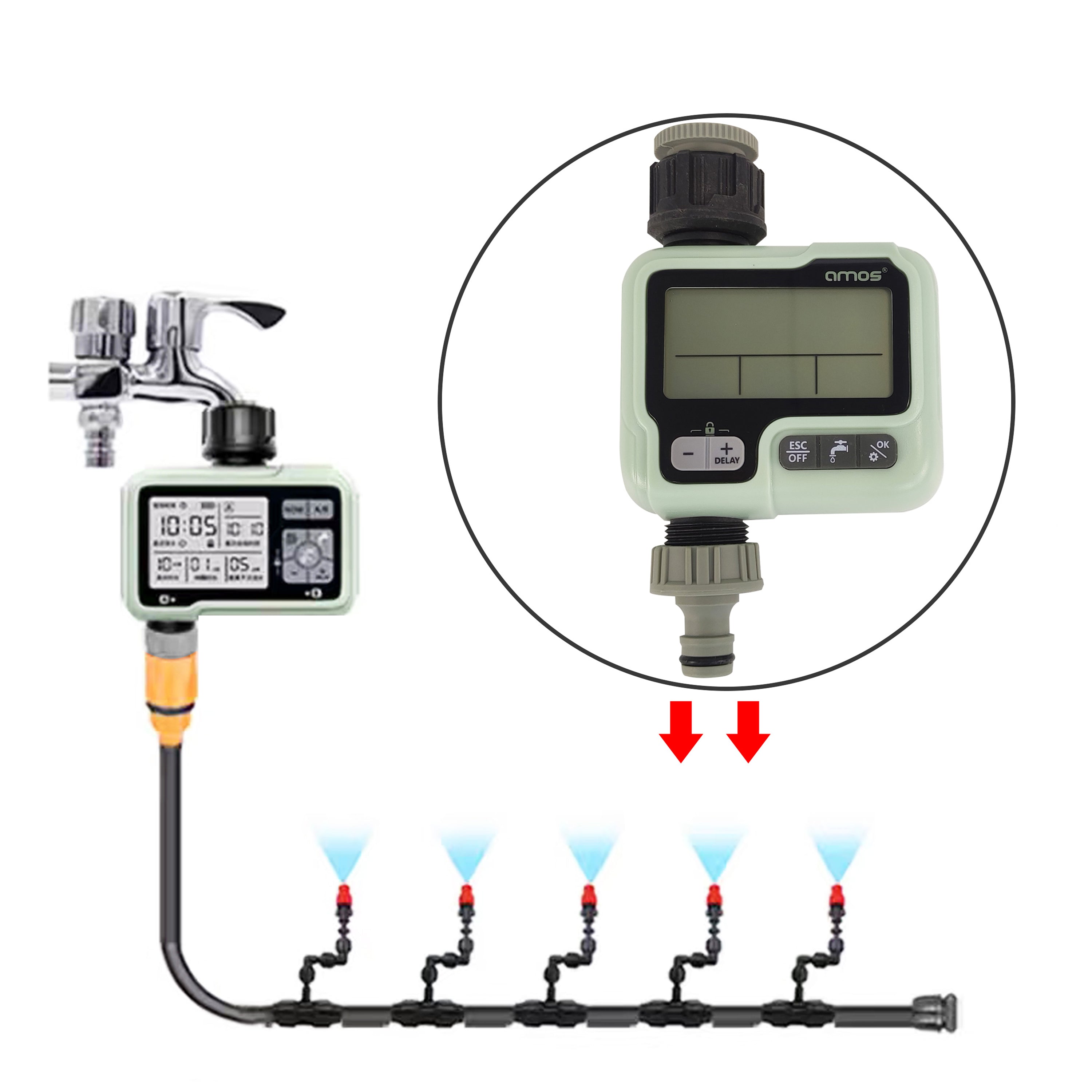 AMOS Eezy Digital Water Timers