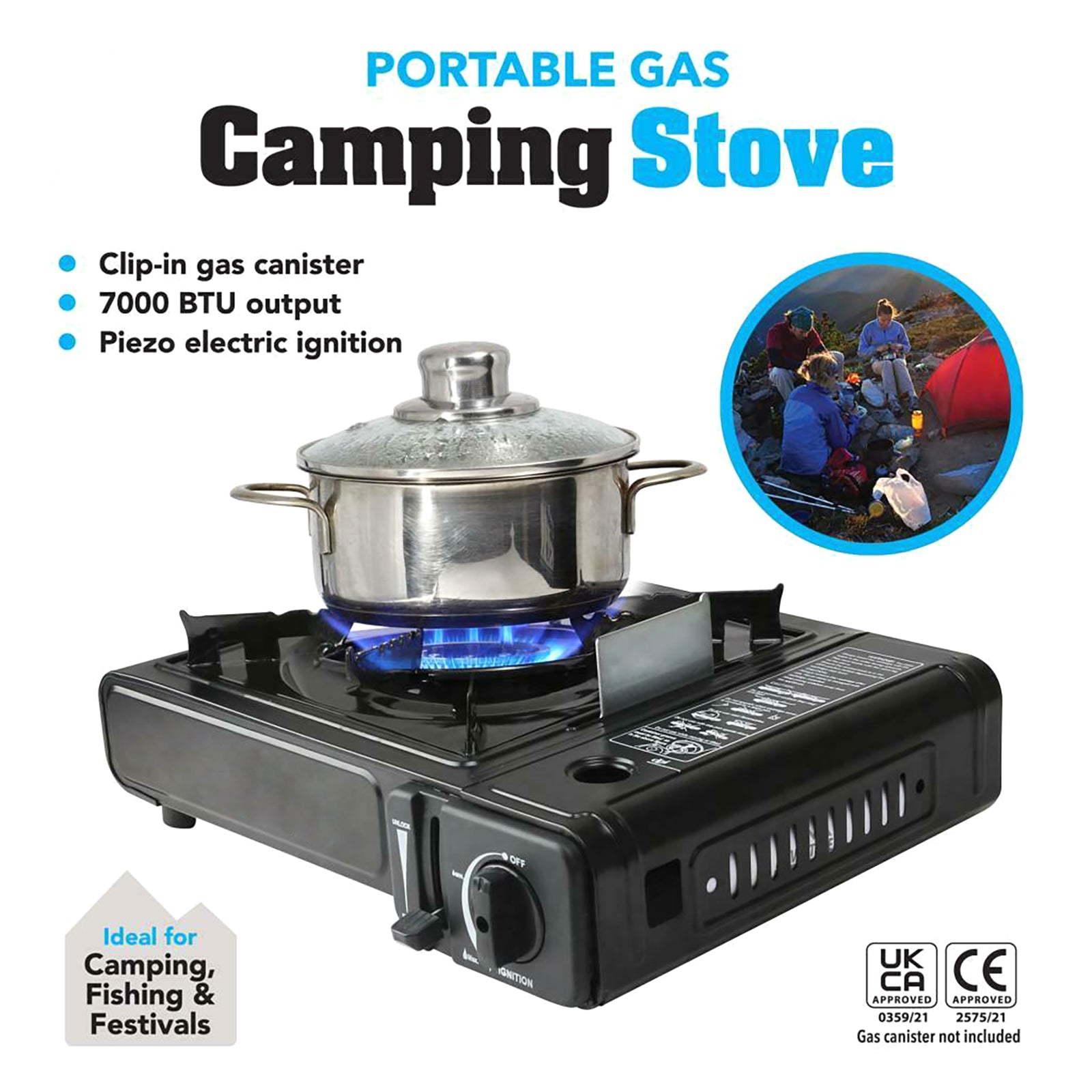 AMOS Portable Butane Gas Stove