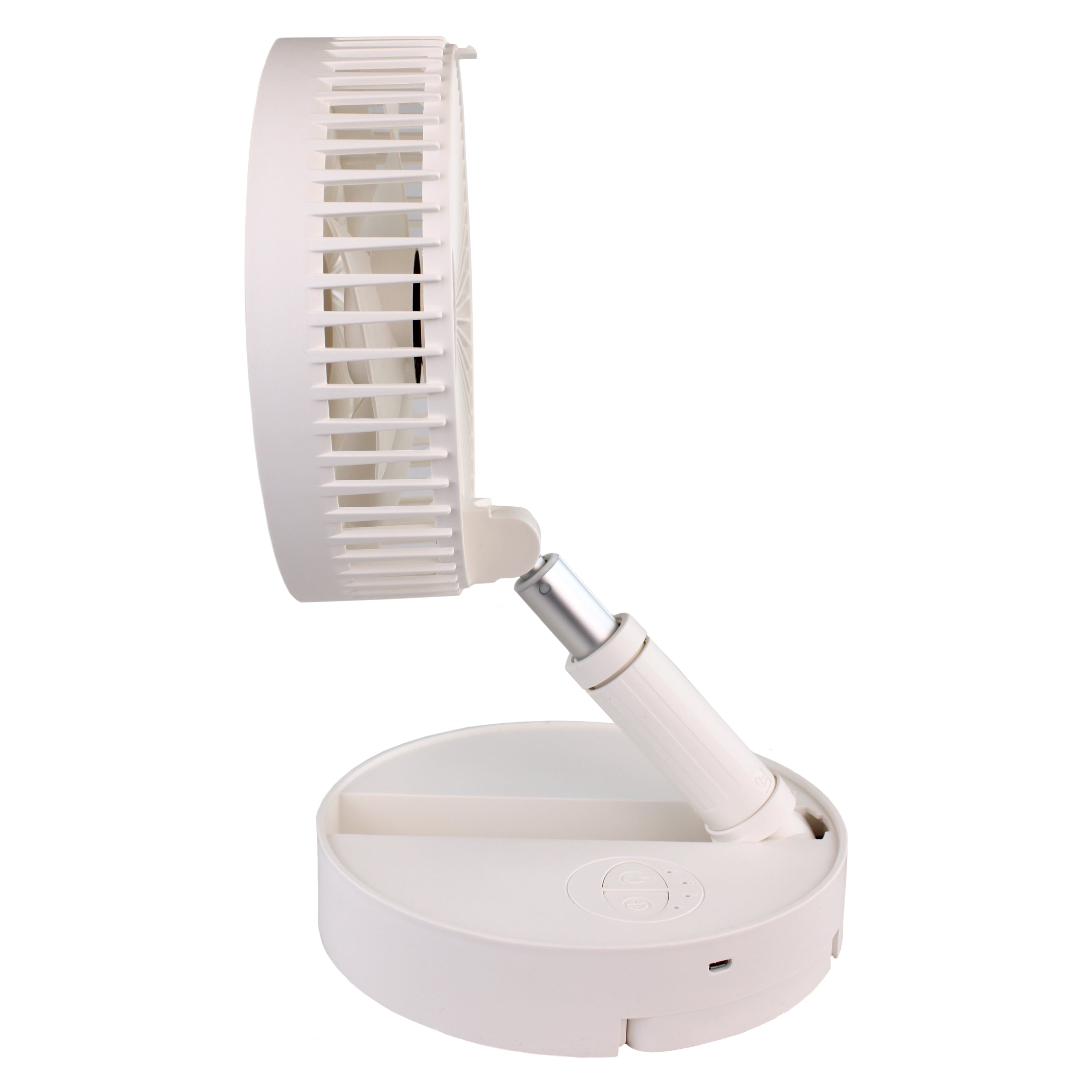 AMOS 7 Inch Rechargeable Foldable Mini Desk Fan