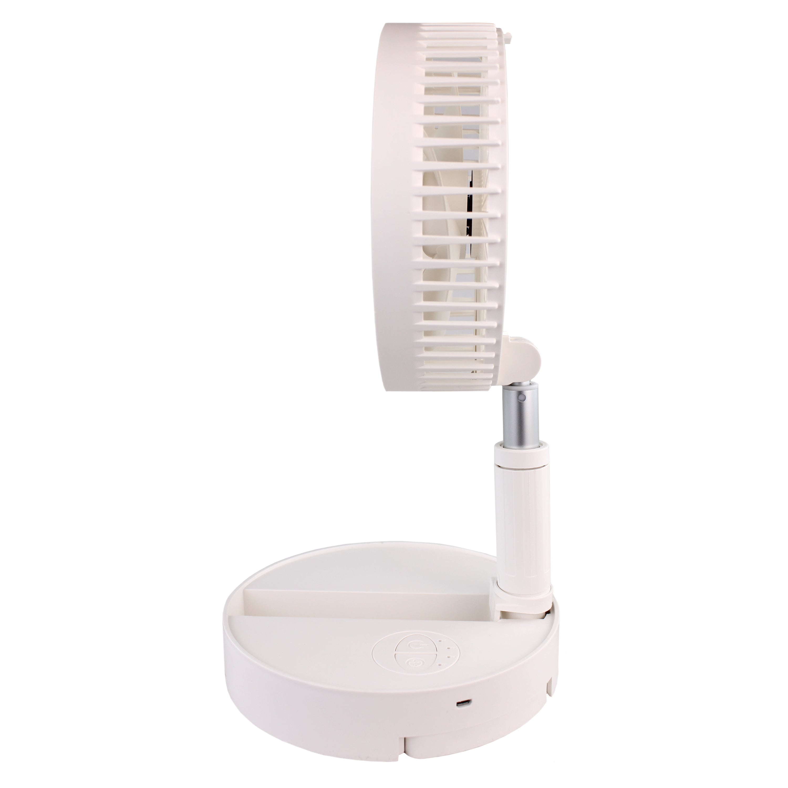 AMOS 7 Inch Rechargeable Foldable Mini Desk Fan