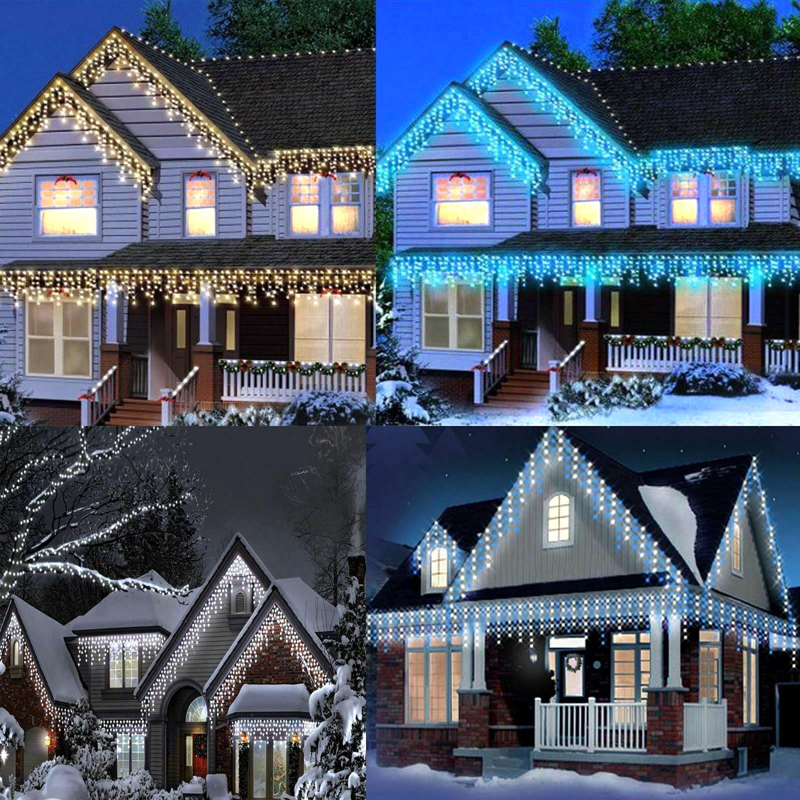 LED Snowing Effect Icicle Lights