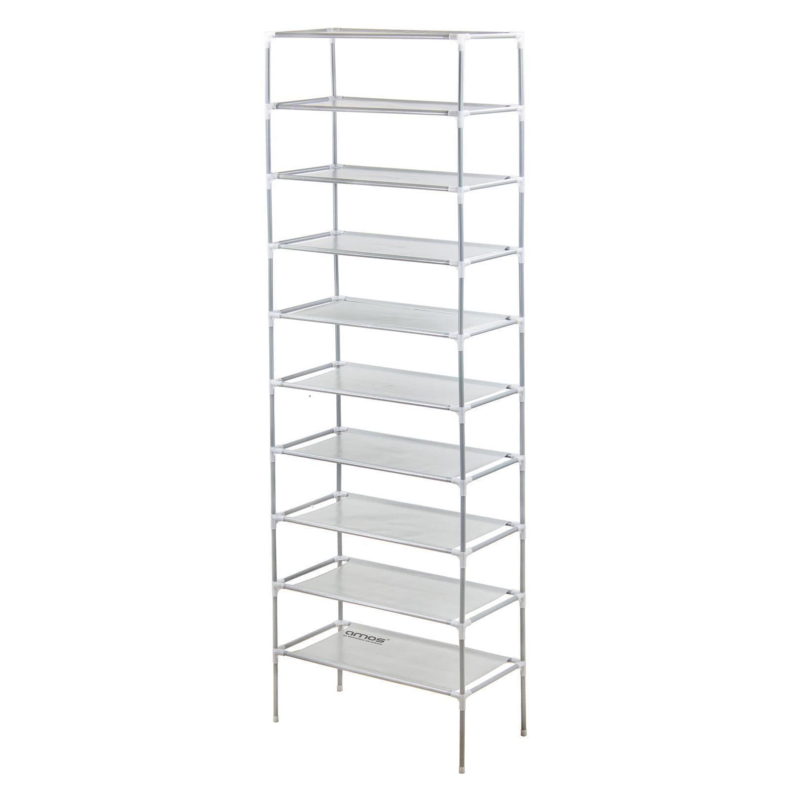 AMOS 10 Tier Shoe Rack - 57cm Width