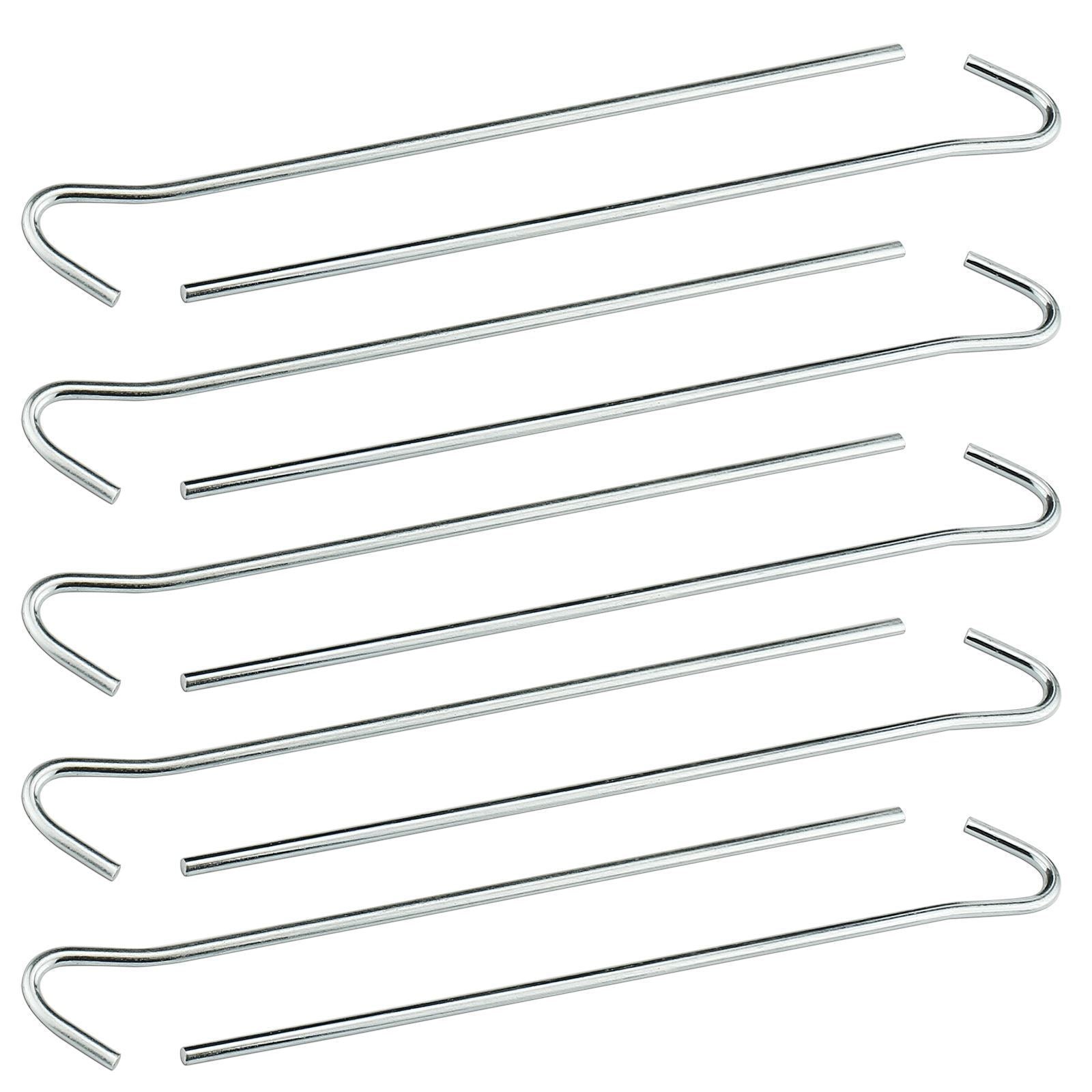 AMOS 10 x Galvanised Steel Tent Pegs