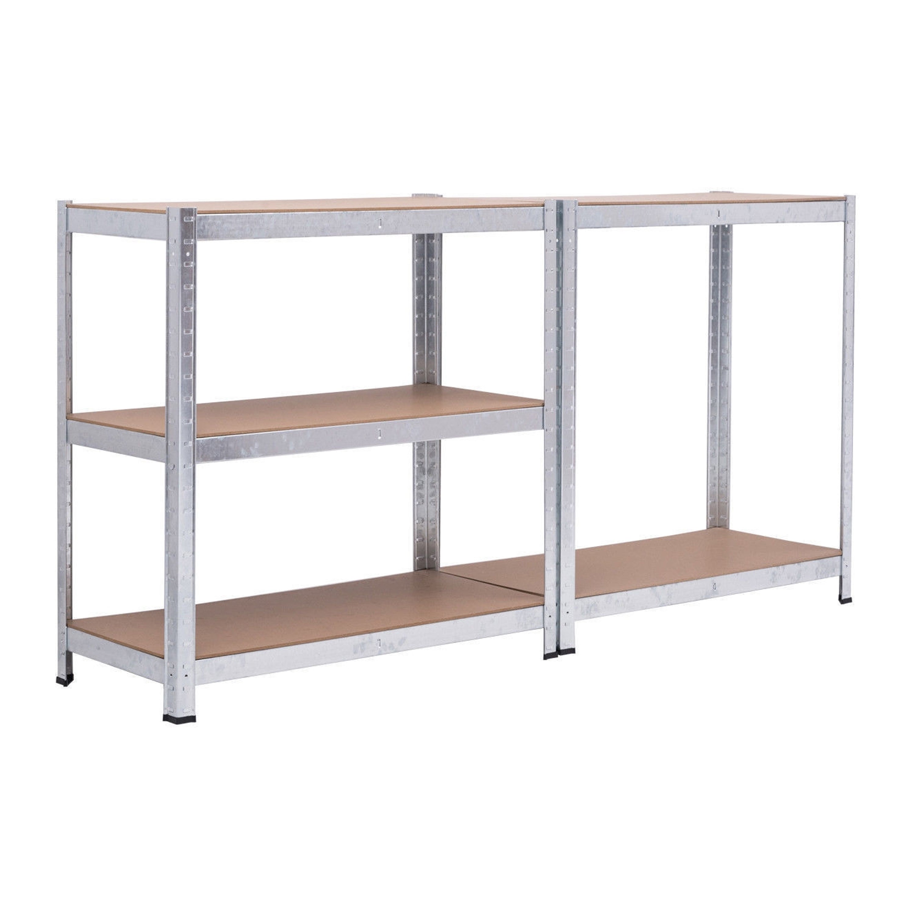 AMOS 5 Tier 180cm Heavy Duty Industrial Galvanized Shelving Racking Storage Unit - 180 x 90 x 45 cm