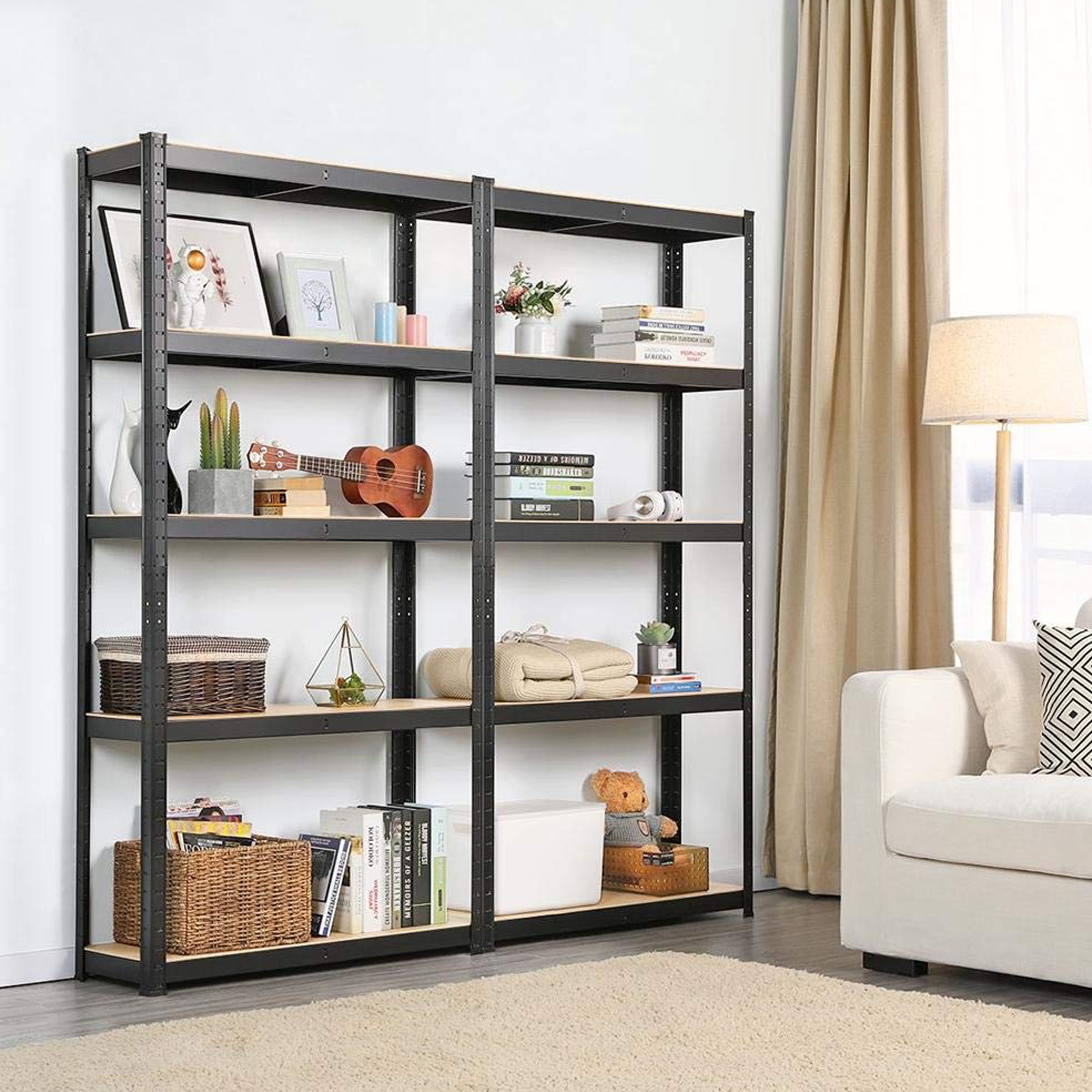 AMOS 5 Tier Powder Coated Shelving Unit