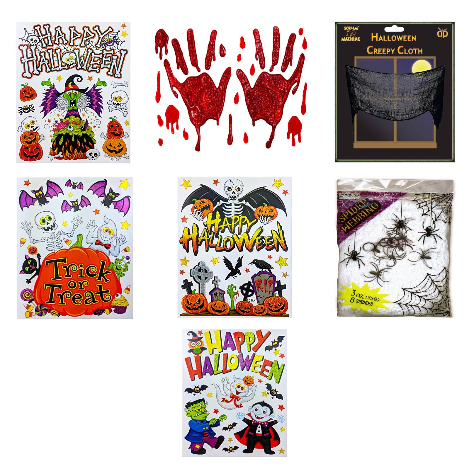 AMOS Halloween Assorted Decoration Set