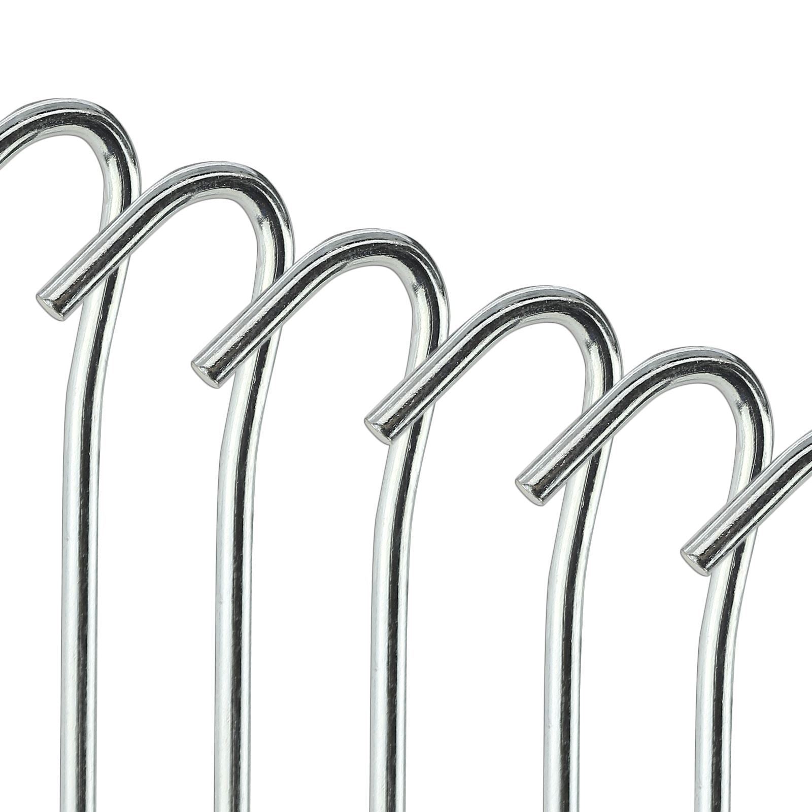 AMOS 10 x Galvanised Steel Tent Pegs