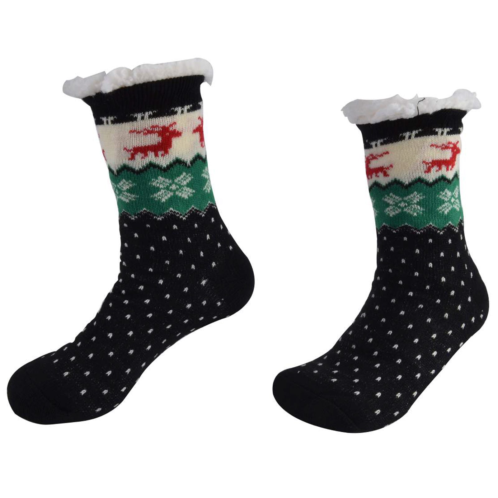 AMOS Ladies Christmas Slipper Socks