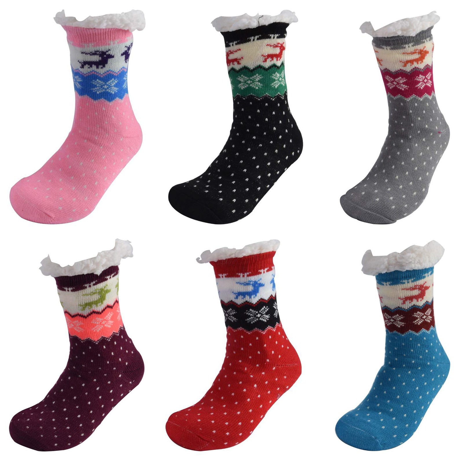 AMOS Ladies Christmas Slipper Socks