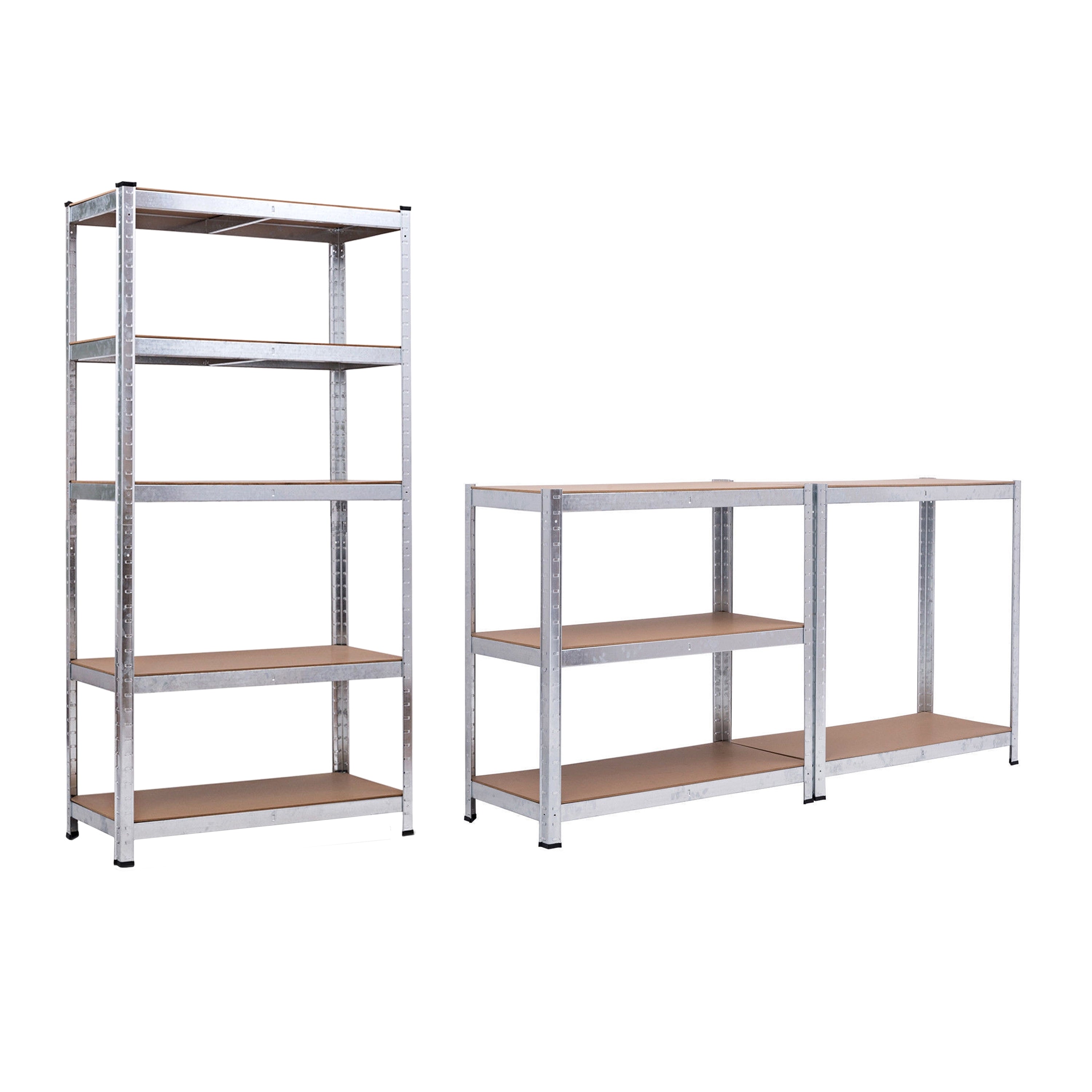 AMOS 5 Tier 180 x 90 x 40 cm Heavy Duty Industrial Galvanized Shelving Storage Racking Unit