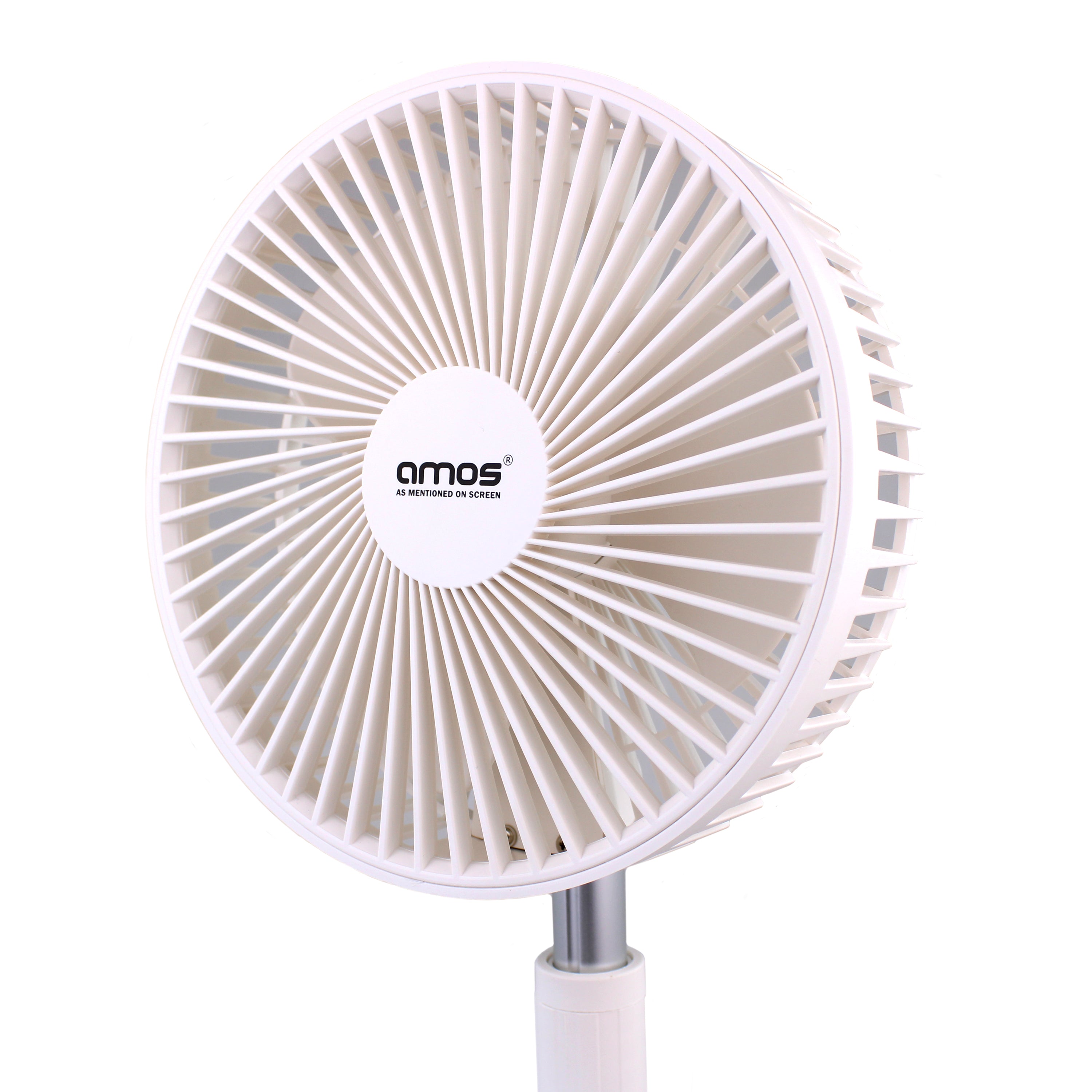 AMOS 7 Inch Rechargeable Foldable Mini Desk Fan