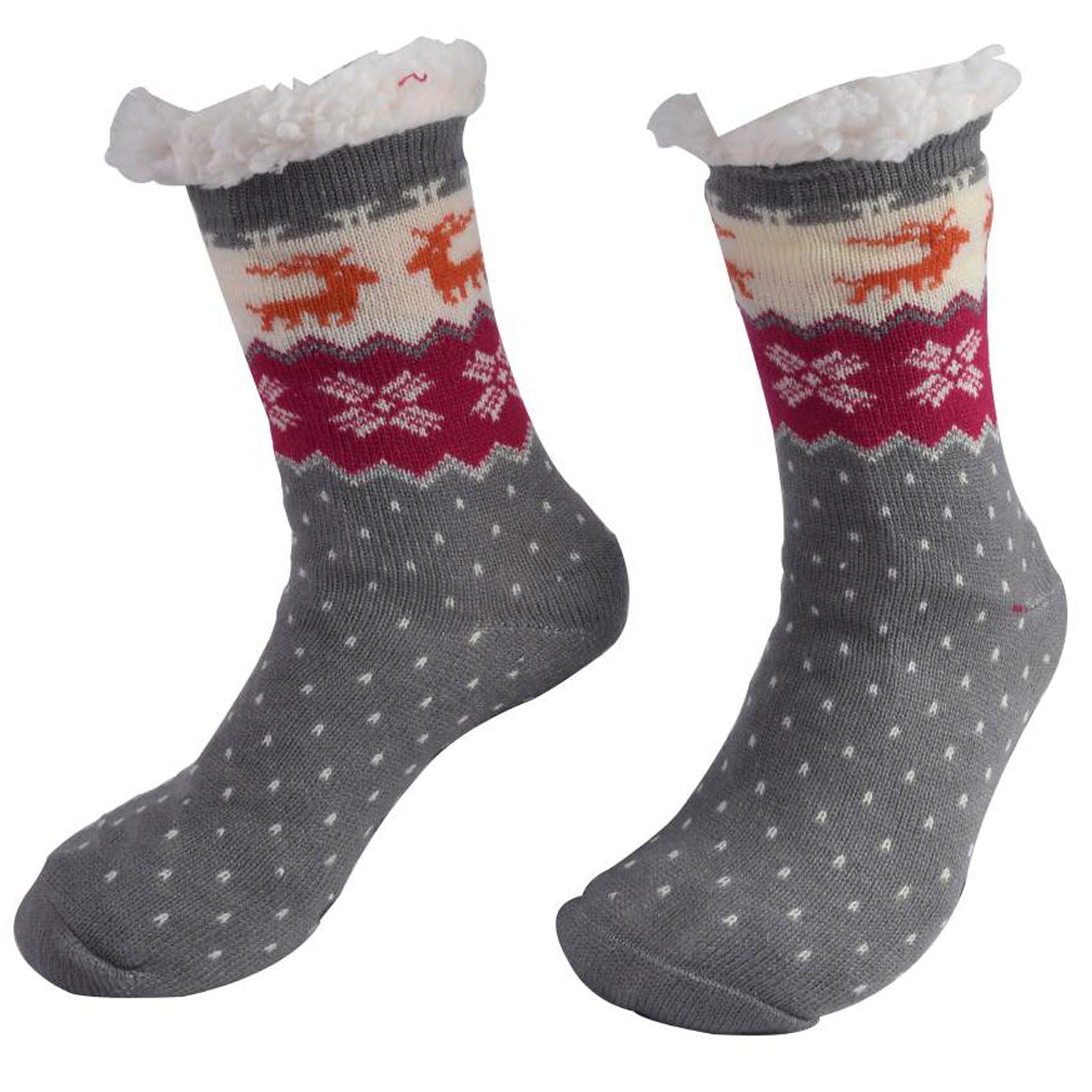 AMOS Ladies Christmas Slipper Socks