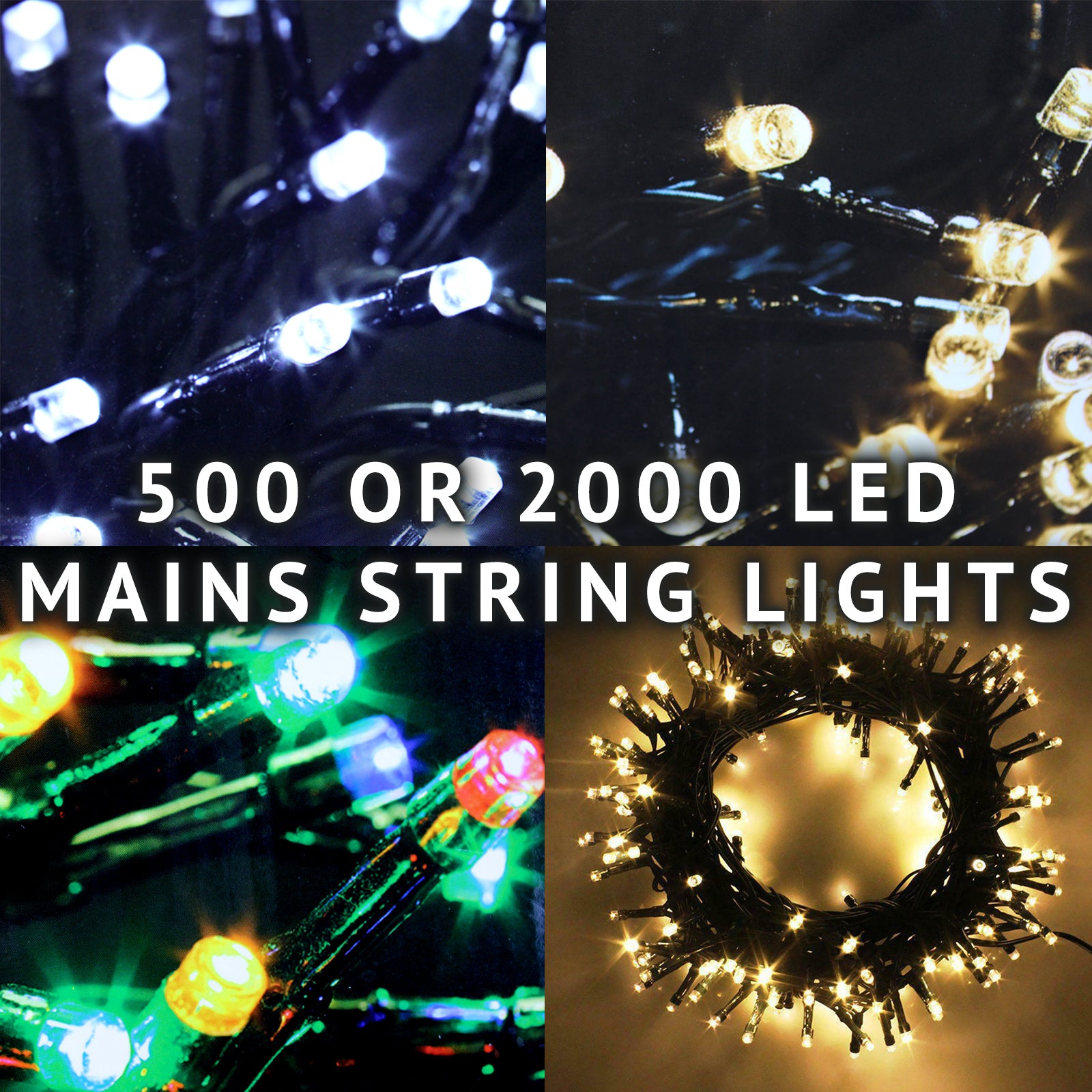 AMOS 500 or 2000 LED String Lights