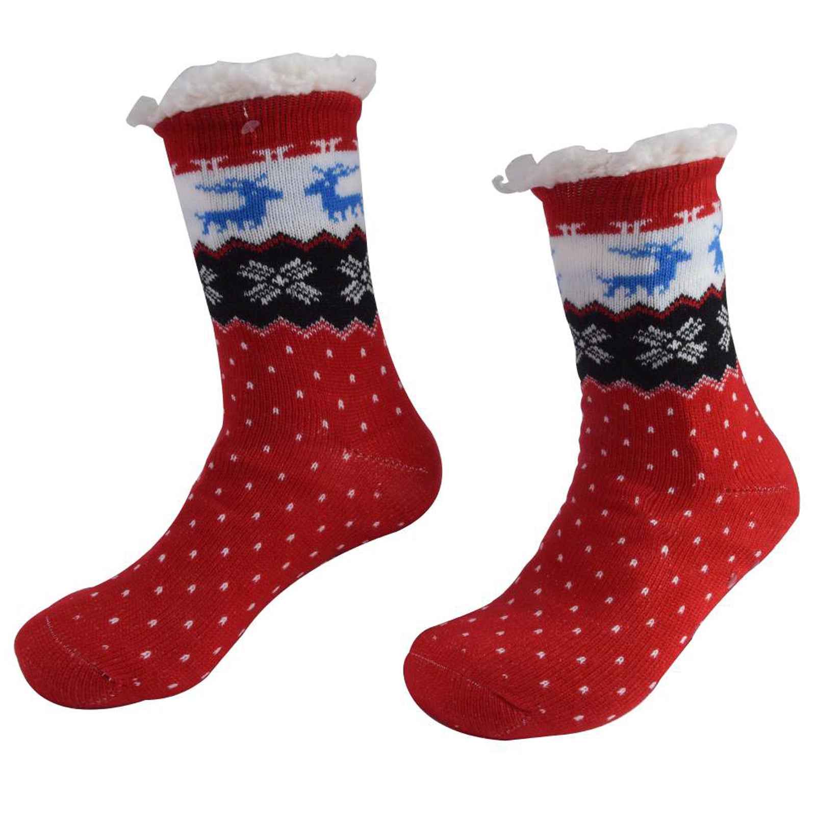 AMOS Ladies Christmas Slipper Socks