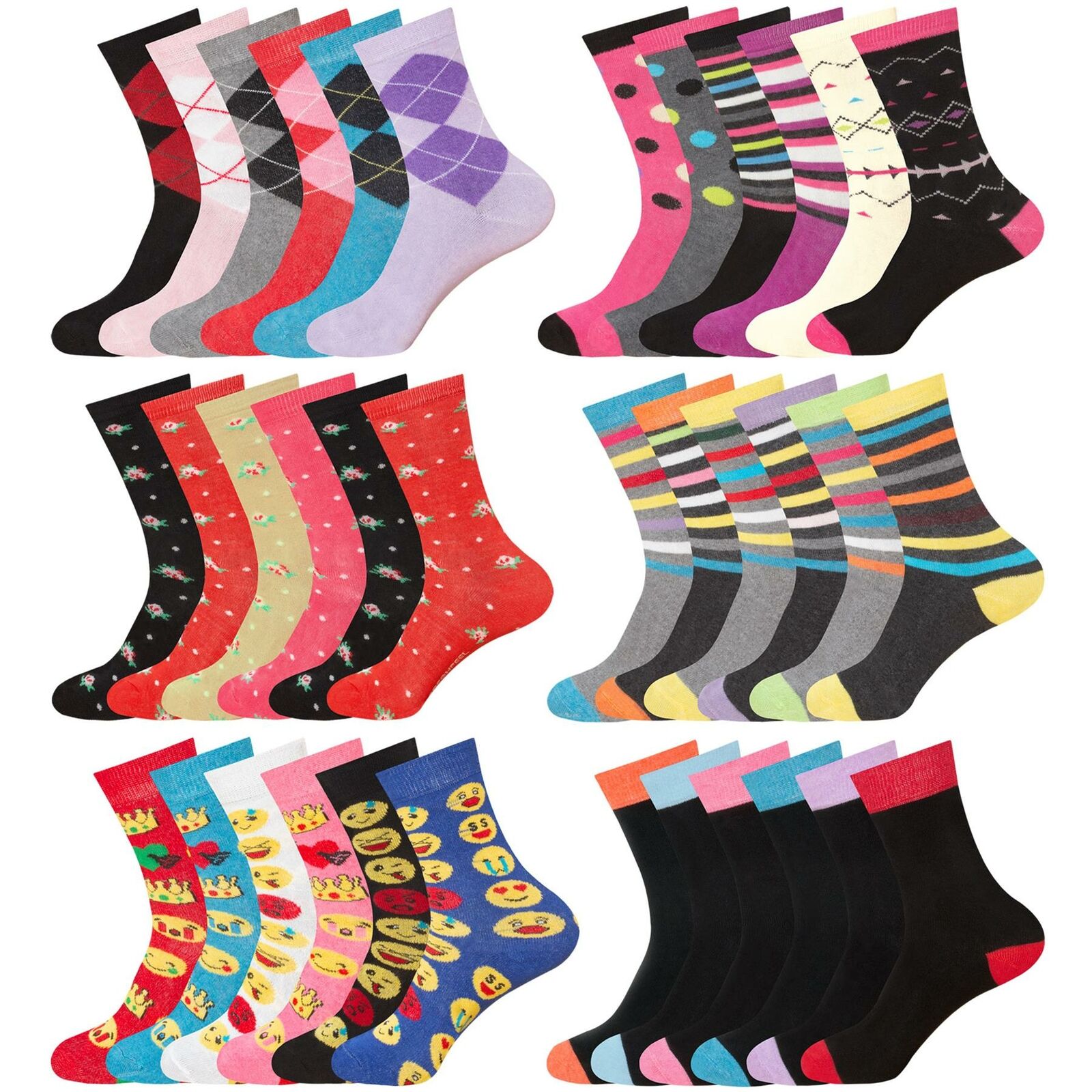 AMOS Ladies/Womens Design Socks