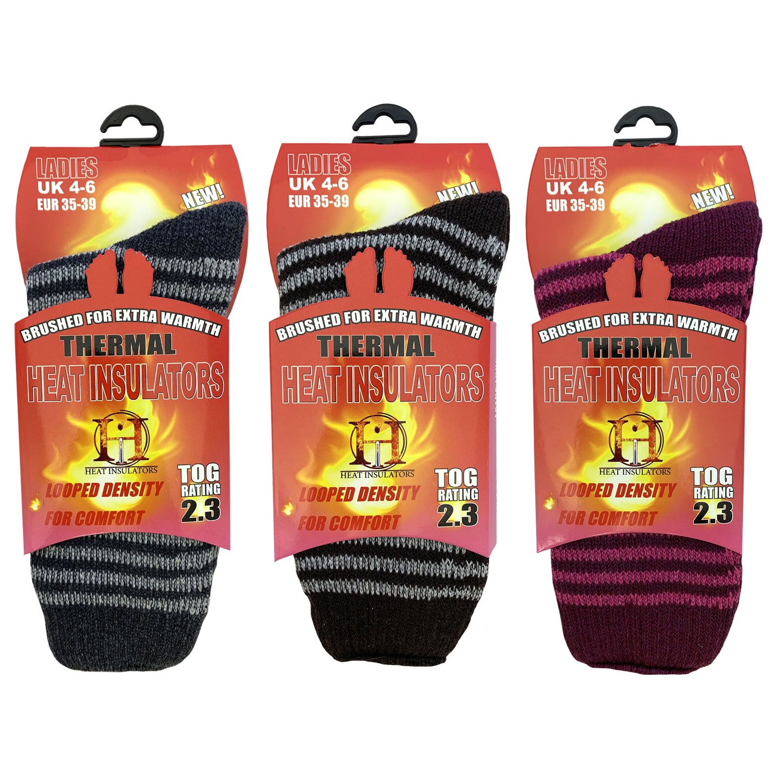 Ladies Size 4-6  Warm Thermal Socks 