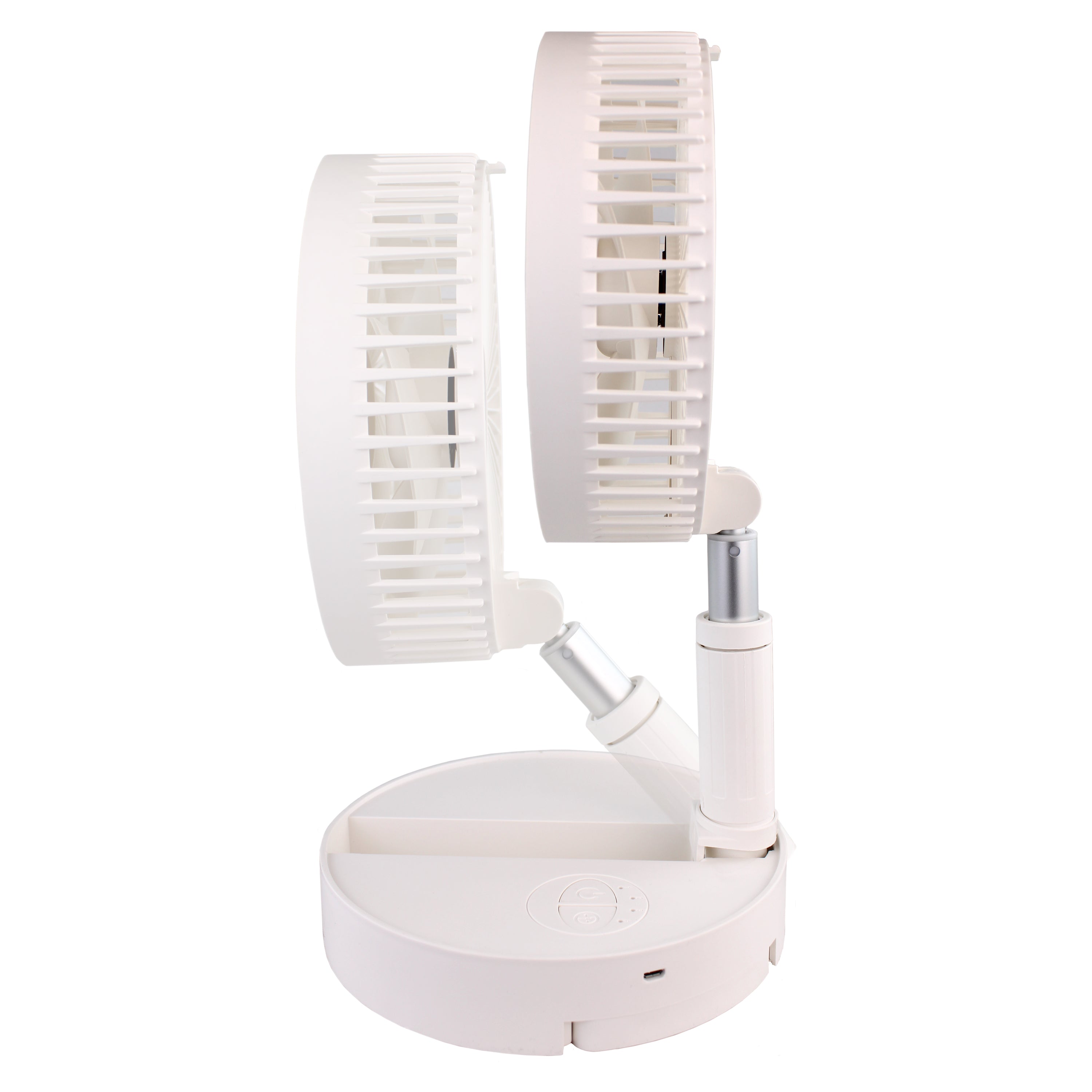 AMOS 7 Inch Rechargeable Foldable Mini Desk Fan