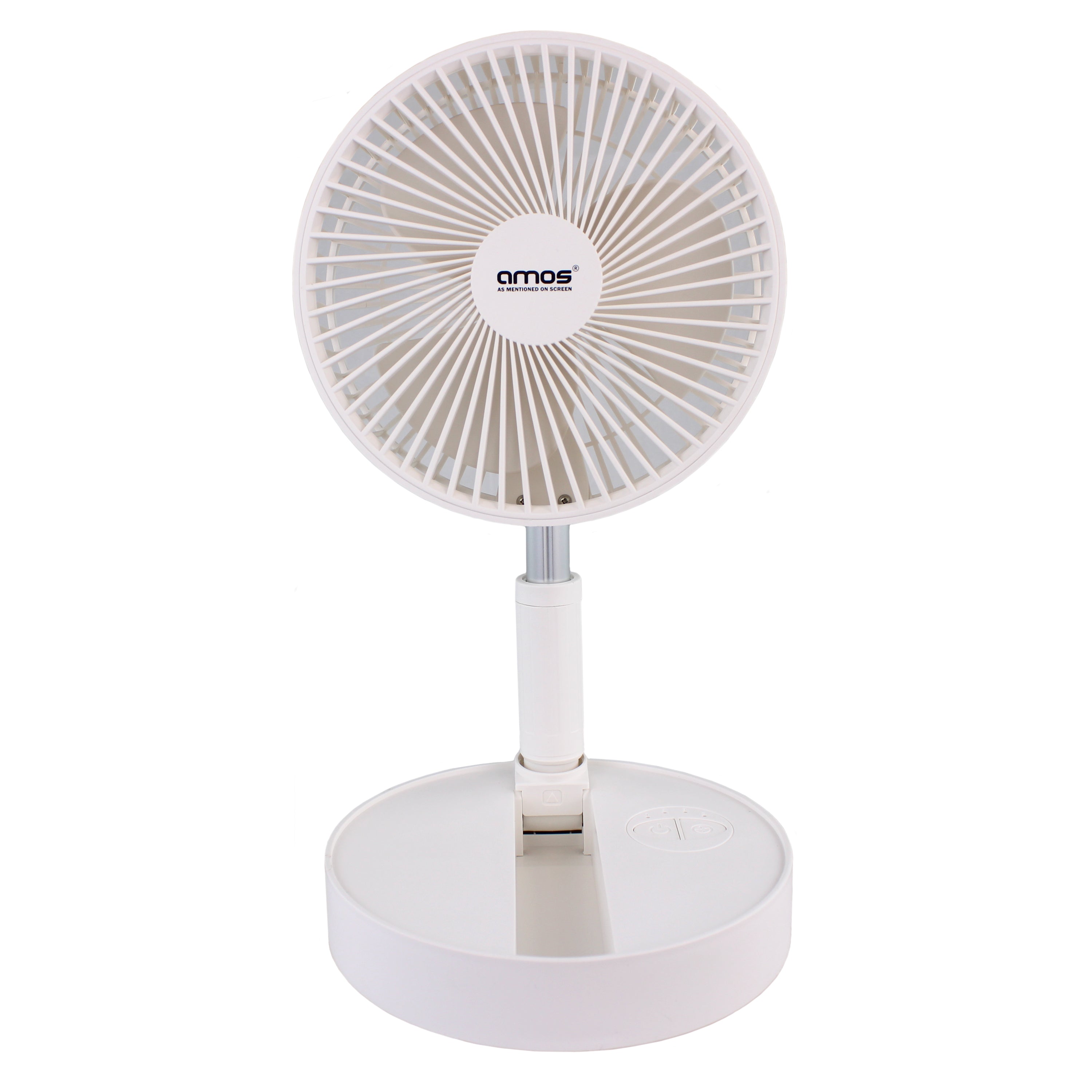 AMOS 7 Inch Rechargeable Foldable Mini Desk Fan