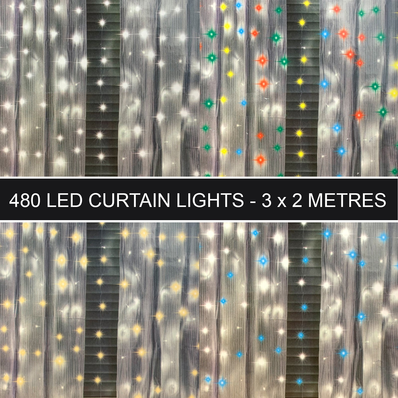 AMOS 480 LED Cascading Curtain Lights